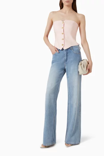 Wide-leg Jeans in Denim
