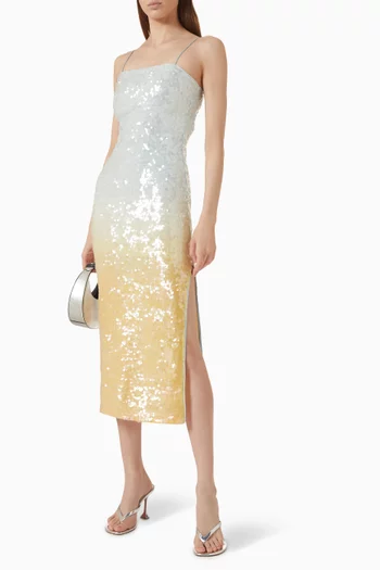 Fifi Sequin-embellished Midi dress