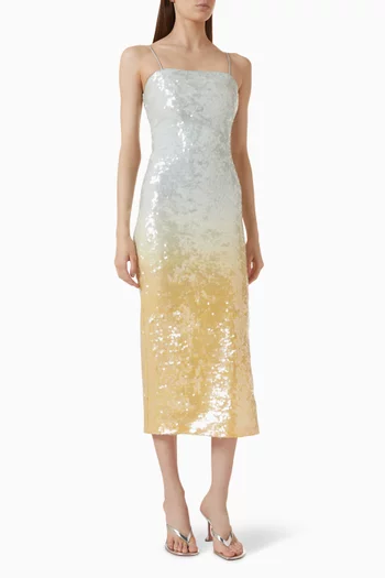 Fifi Sequin-embellished Midi dress