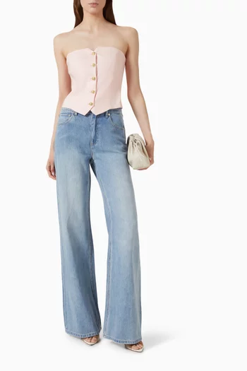 Kelcey Vest in Linen Blend