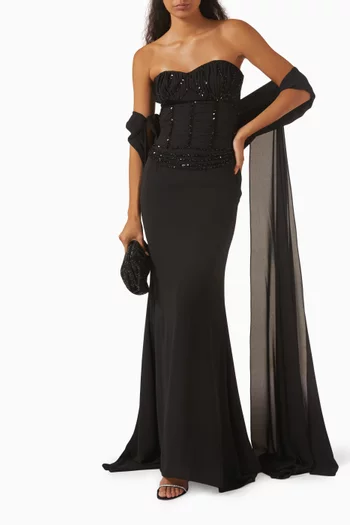 Loulou Embellished Maxi Dress