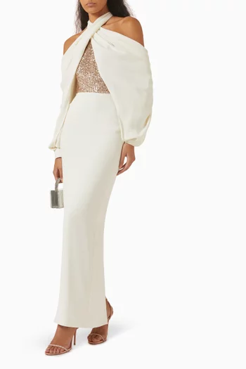 Nala Criss-cross Maxi Dress