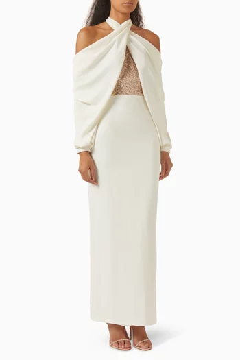 Nala Criss-cross Maxi Dress