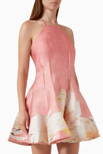 Carryon Mini Dress in Linen-blend
