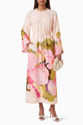 فستان ريجان بحزام ستان