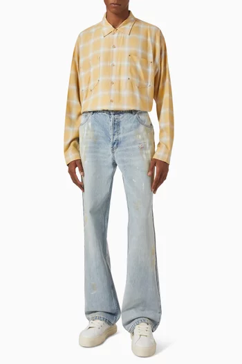 Western Check Shirt in Viscose