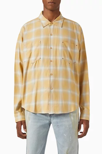 Western Check Shirt in Viscose