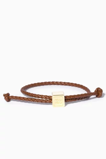 Logo Bracelet in Leather