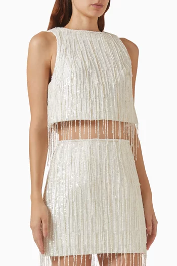 Aire Sequin-embellished Top