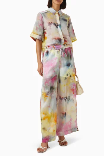 Adina Semi-sheer Shirt in Lyocell Blend