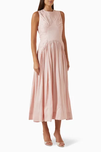 Medea Maxi Dress in Linen Blend