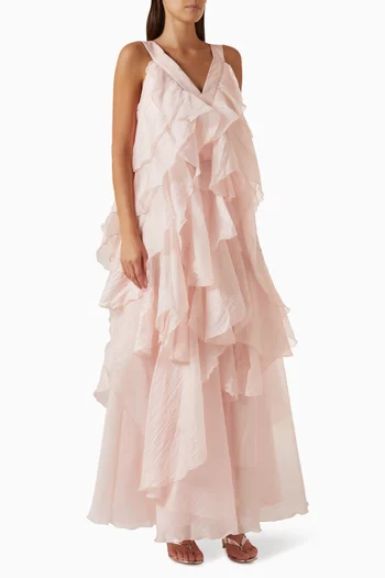 Athena Ruffled Gown