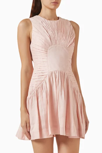 Medea Mini Dress in Linen Blend