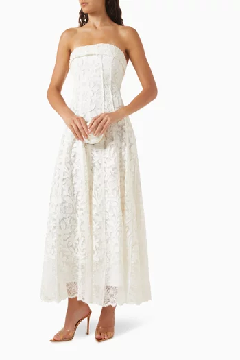 Imogen Lace Bustier Midi Dress