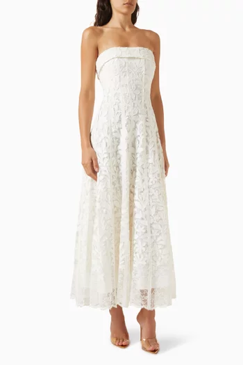 Imogen Lace Bustier Midi Dress