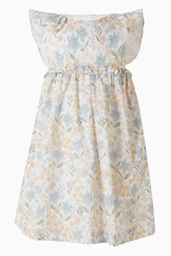 Floral-print Bow Dress