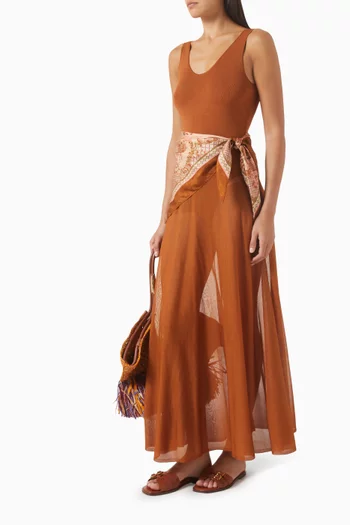 Aster Scarf Maxi Dress