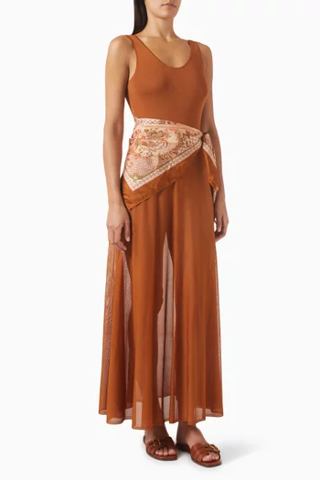 Aster Scarf Maxi Dress