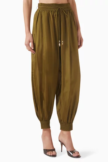 Mahon Harem Pants in Silk