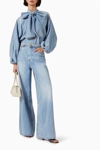 Indra Flared Jeans in Denim