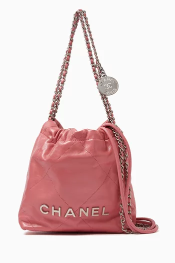 Mini 22 Chain Bag in Quilted Leather