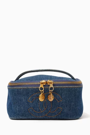 CC Square Vanity Case in Denim