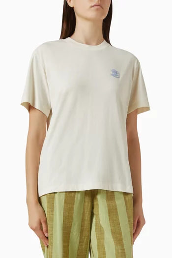 Shell-print T-shirt in Cotton