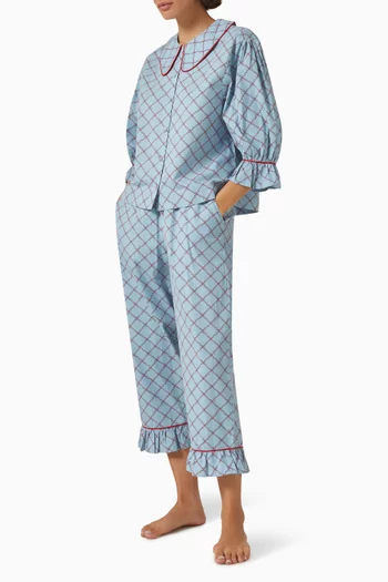 Pyjama Top & Pants Set in Cotton