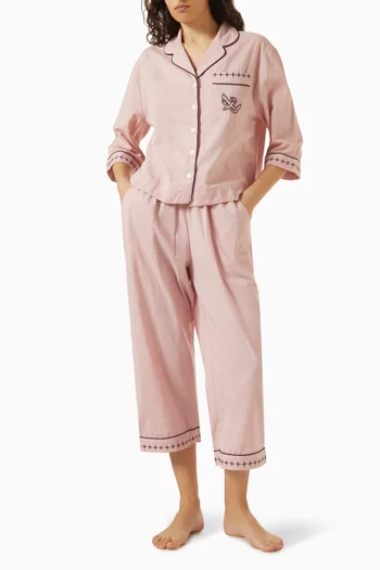 Pyjama Top & Pants Set in Cotton