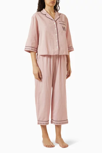 Pyjama Top & Pants Set in Cotton