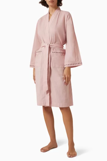 Belted Robe in Cotton Blend
