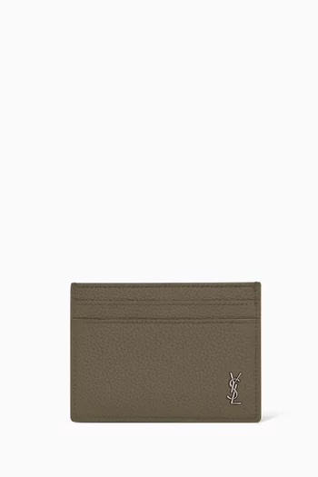 Tiny Cassandre Card Case in Leather