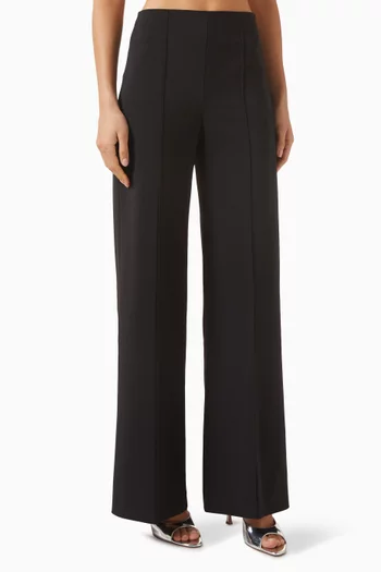 Pintuck Empire Waist Pants in Crepe