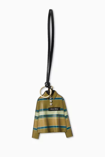 Polo Shirt Key Ring in Leather