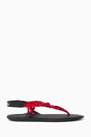 Riviere Cord Sandals in Leather