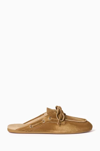Faded Mules in Suede