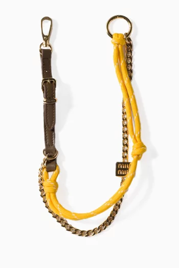 Trick Keyring in Leather, Cord & Metal