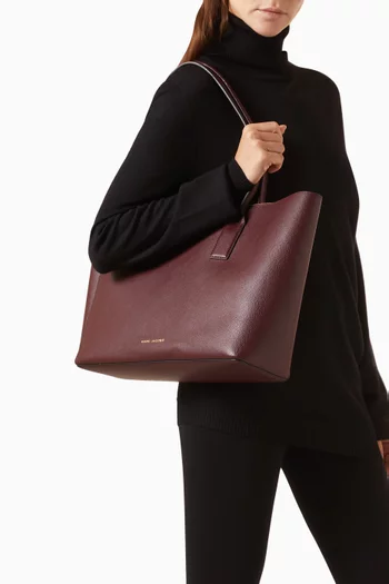 Work Tote Bag in Grained Leather