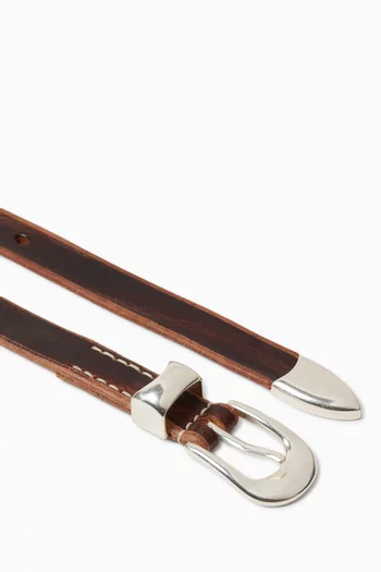 Buckle Belt in Leather