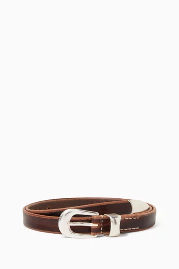 Buckle Belt in Leather
