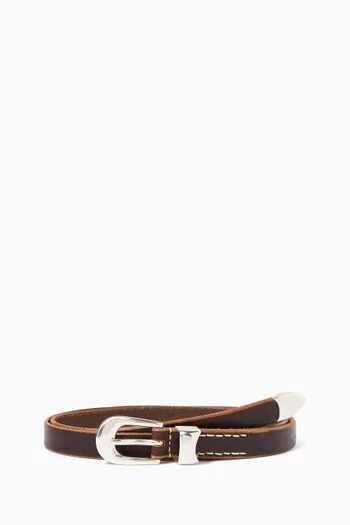 Buckle Belt in Leather
