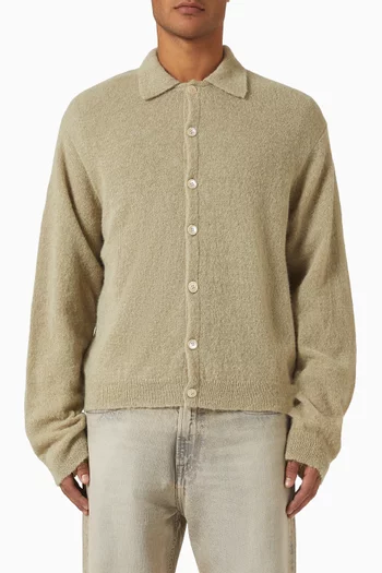 Evening Polo Sweater in Alpaca-blend