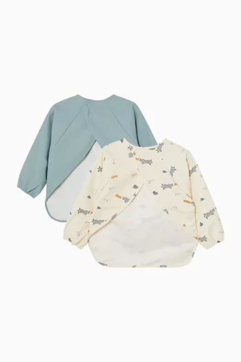 Little Flyers Sleeve Bib 2-Pack