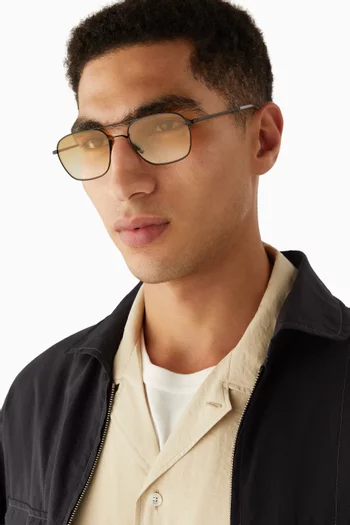 Dion Sunglasses in Stainless Steel