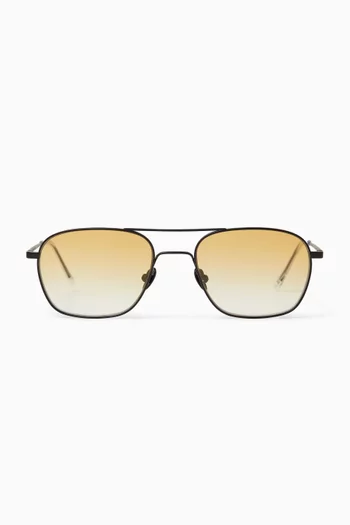Dion Sunglasses in Stainless Steel