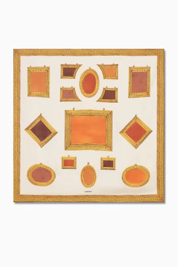 The Gallery Square Scarf in Silk-twill