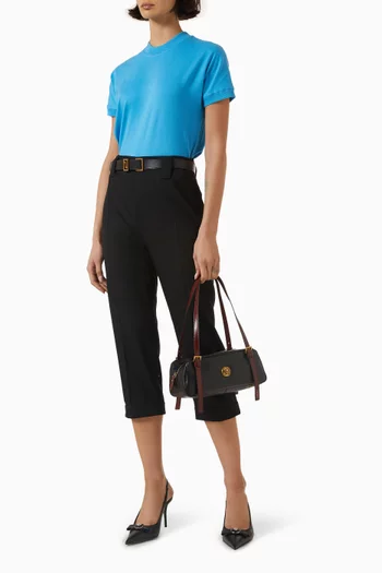 Embroidered T-shirt in Cotton Jersey