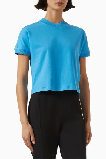 Embroidered T-shirt in Cotton Jersey