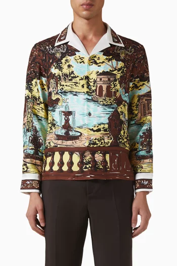 The Grotto Shirt in Silk Twill
