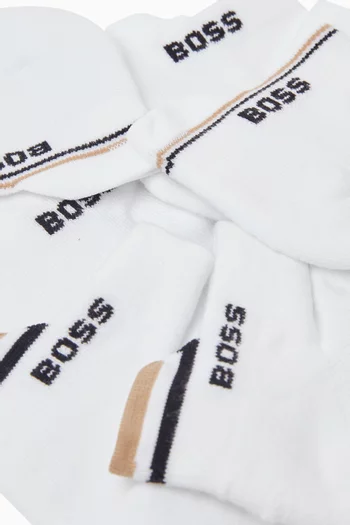 Logo Socks in Cotton-blend, Set of 3